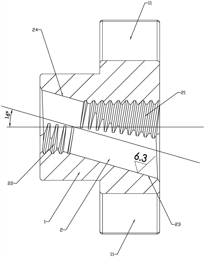 Quick-change water treatment membrane test unit nut