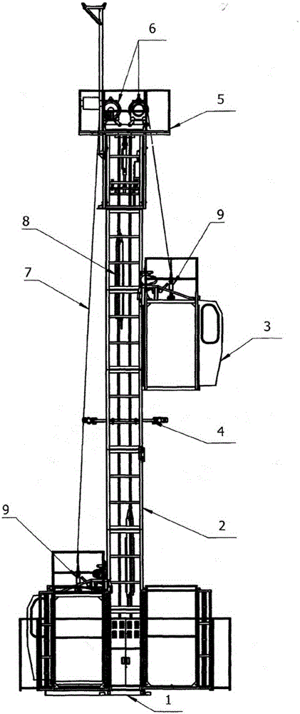 People and goods dual-purpose vertical-transportation building construction elevator