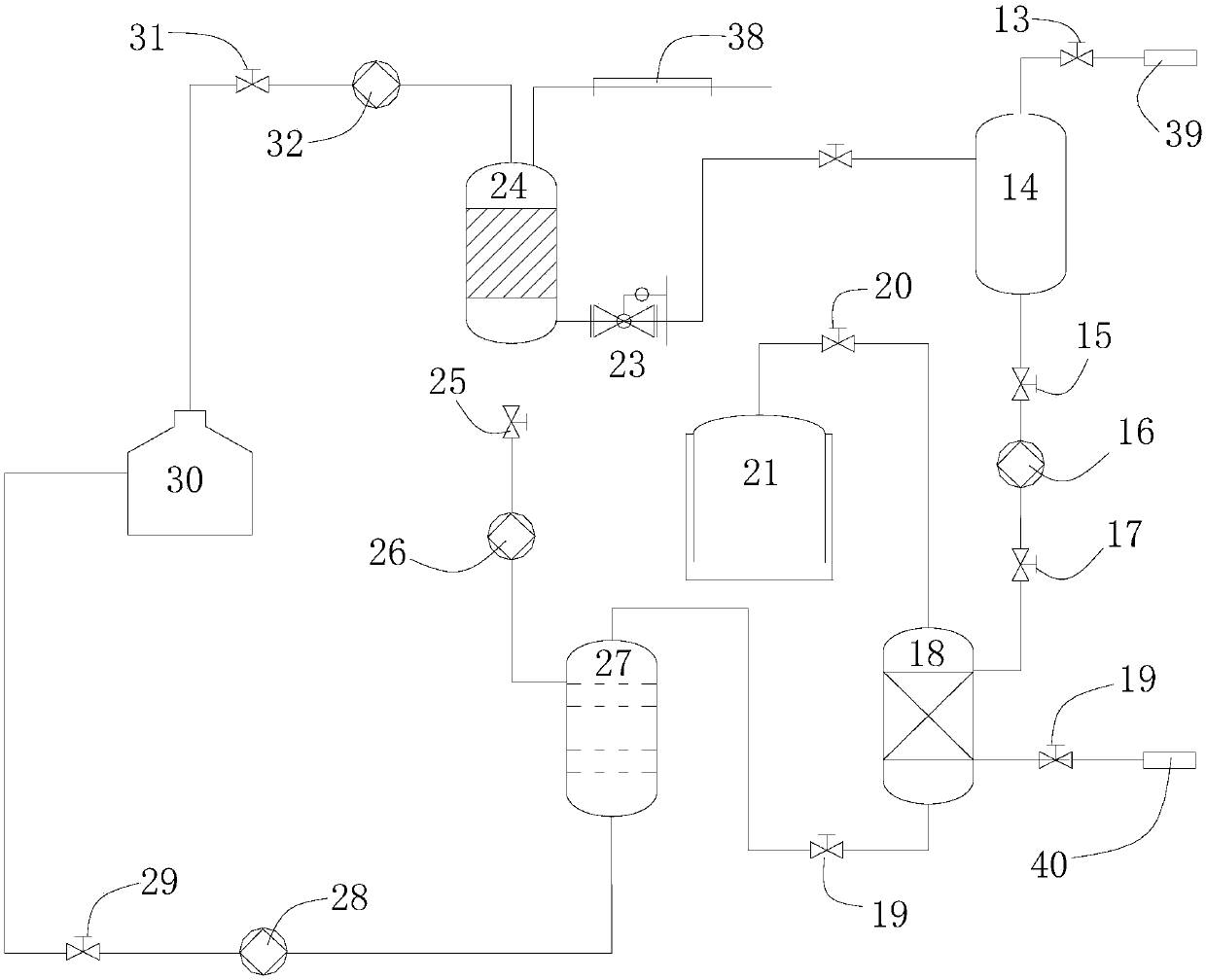 Gas hydrate dissociation and reaction liquid recovery device