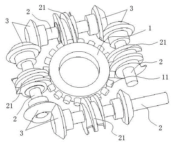 Cam roller type numerical control indexing head