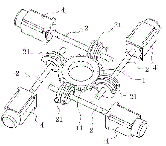 Cam roller type numerical control indexing head