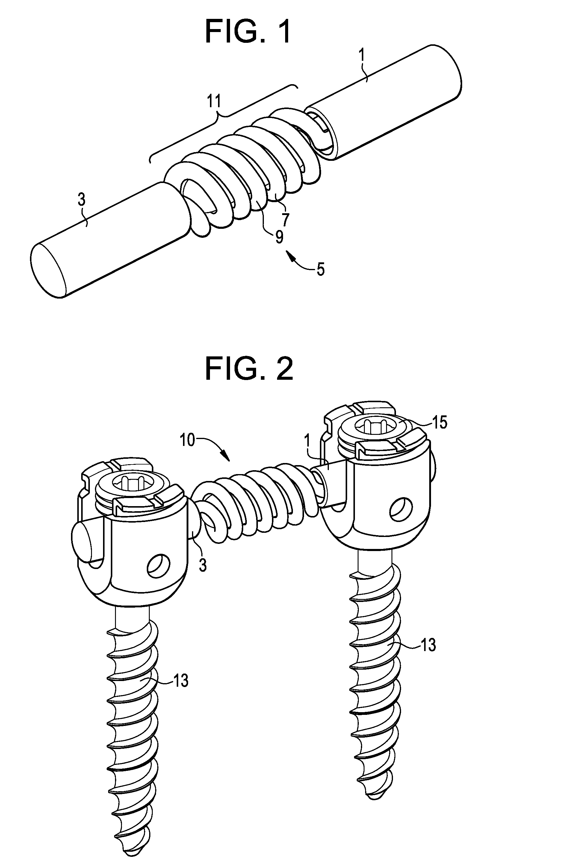 Dual Spring Posterior Dynamic Stabilization Device With Elongation Limiting Elastomers