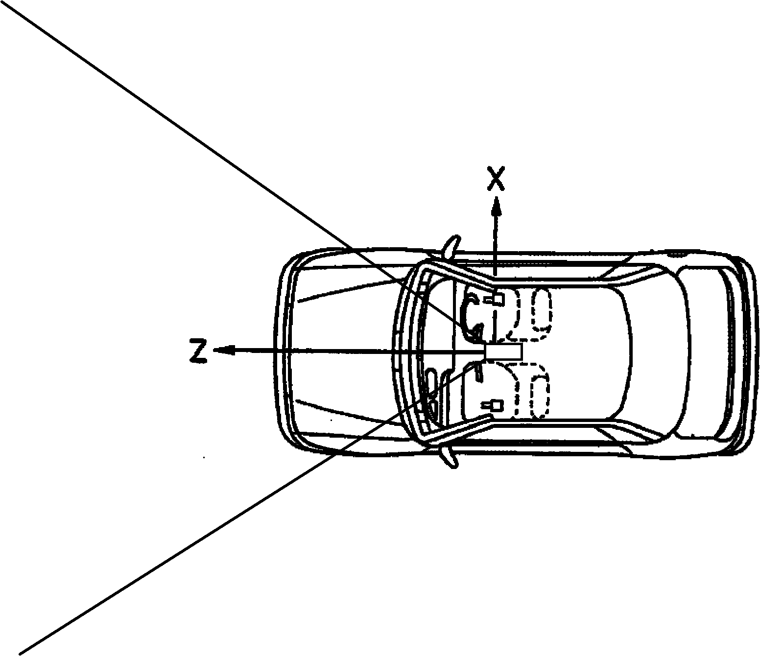 Device for preventing faulty operation for using accelerator as brake by mistake based on computer vision