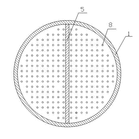 Vertical airflow type MOCVD (Metal-organic Chemical Vapor Deposition) spray head device with multiple gas mixing chambers