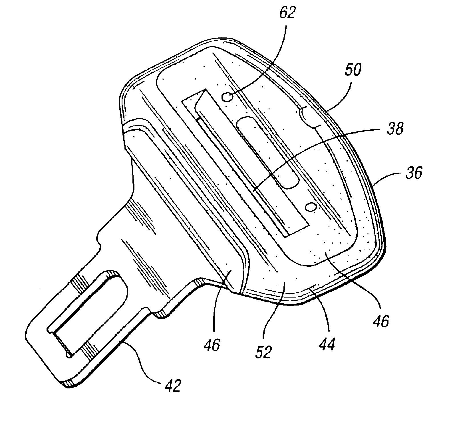 Seat belt latch plate and method of making same