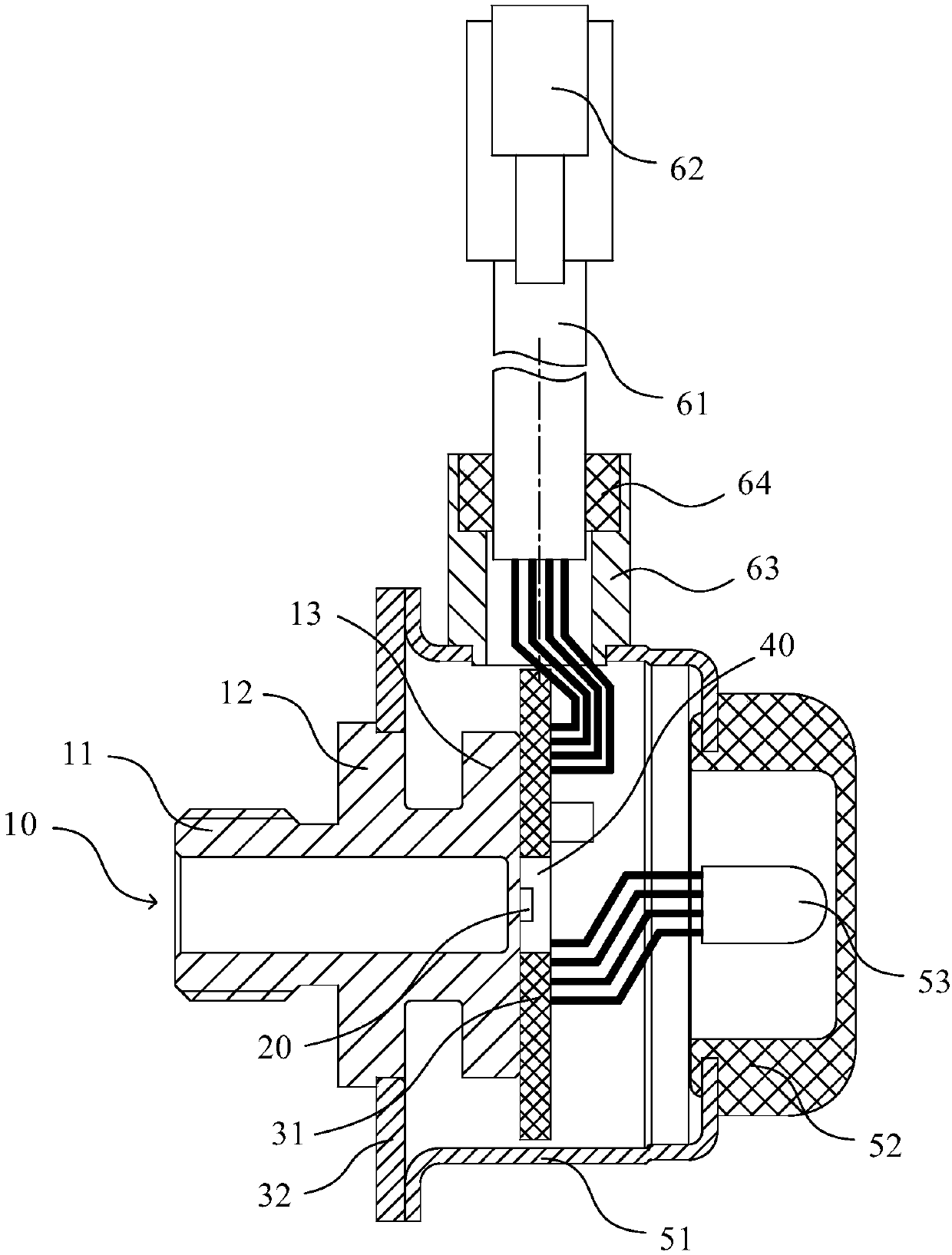 Water pipe pressure transmitter