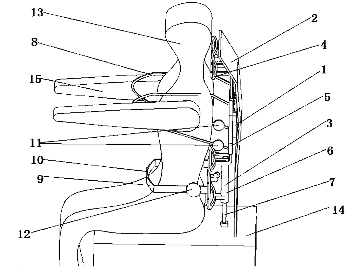 A strap-type cervical and lumbar support massager