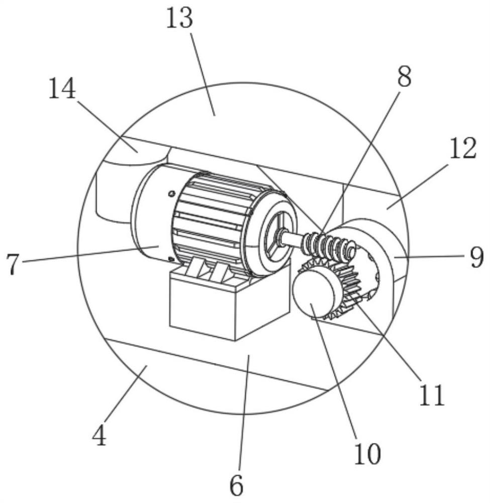 Discharging device with turnover mechanism for sweet potato processing