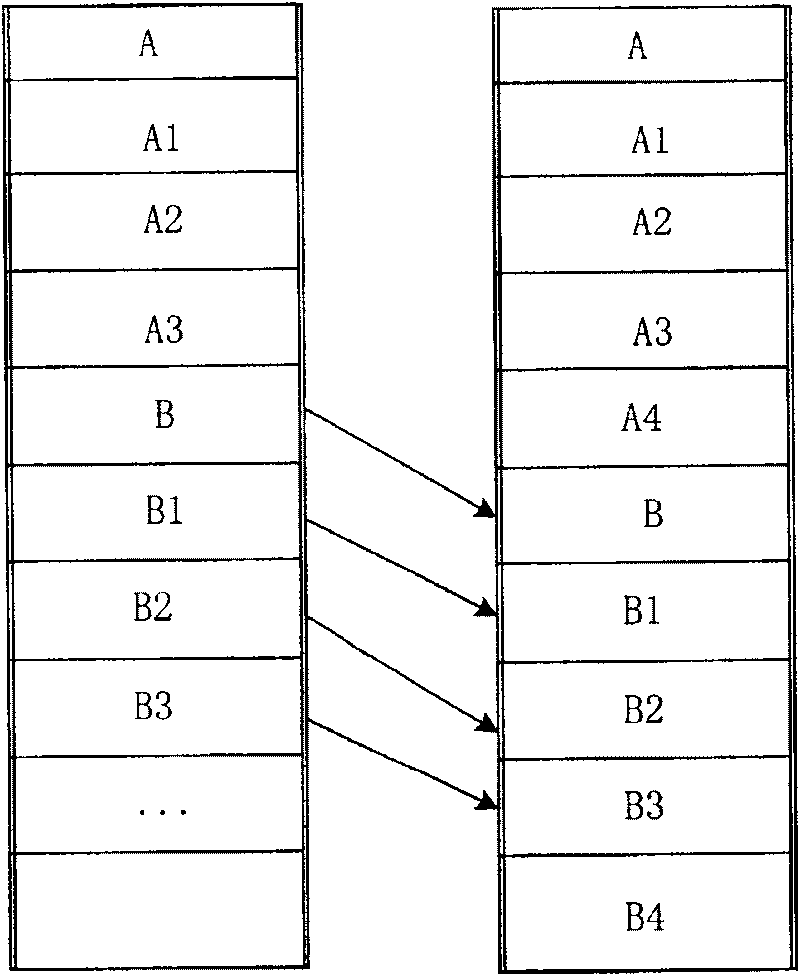 Method for realizing expandable data storage