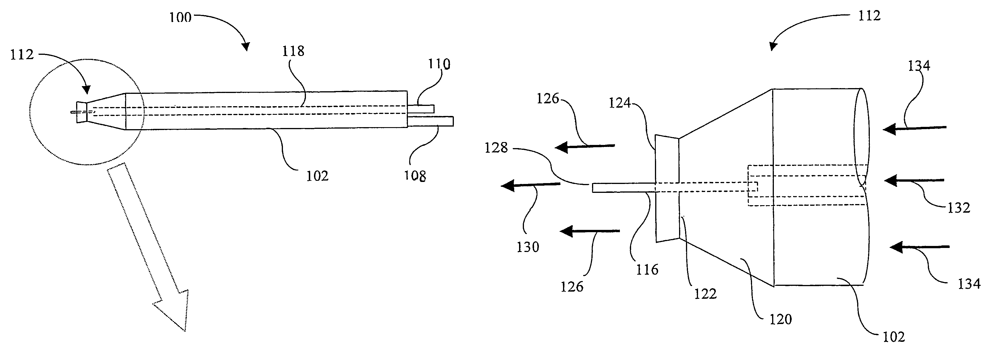 High velocity liquid-gas mist tissue abrasion device