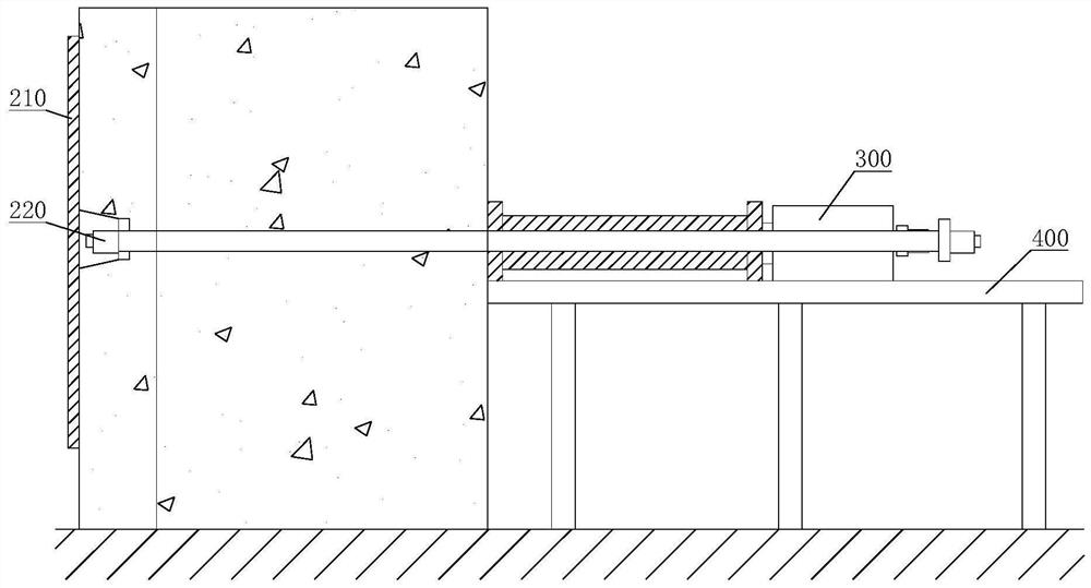 Cable-stayed bridge cable bent tower anchoring area prestressed reinforcement impact protection test device and method