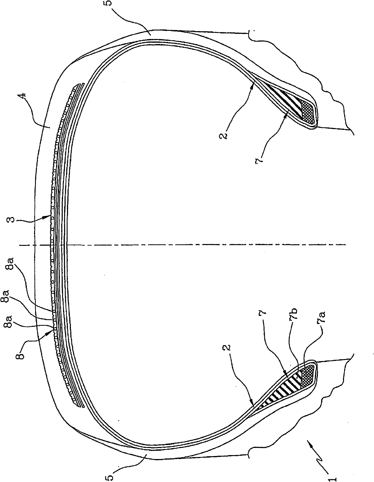 Method for laying down at least an elastic element in a process for producing tyres for vehicles, process for producing tyres for vehicles and apparatus for laying down at least one elastic element