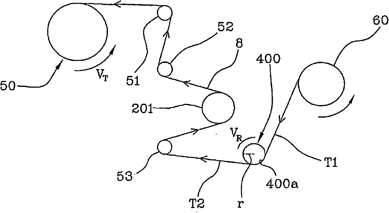 Method for laying down at least an elastic element in a process for producing tyres for vehicles, process for producing tyres for vehicles and apparatus for laying down at least one elastic element