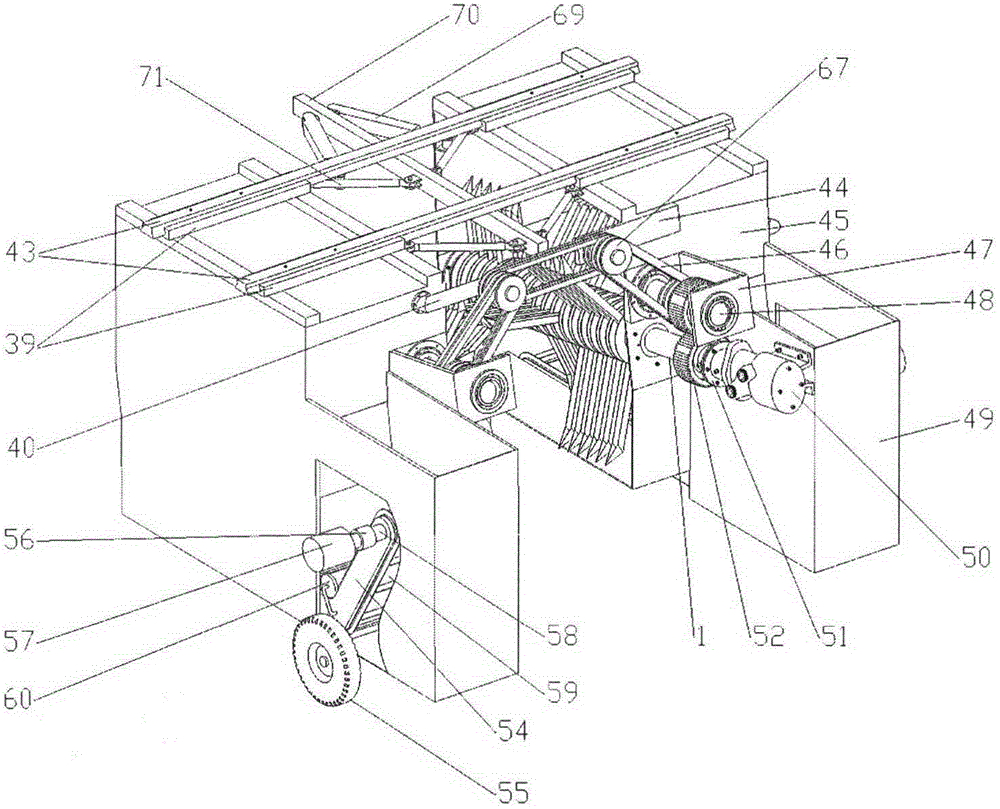 Multi-spindle caragana korshinskii seed collecting and harvesting machine