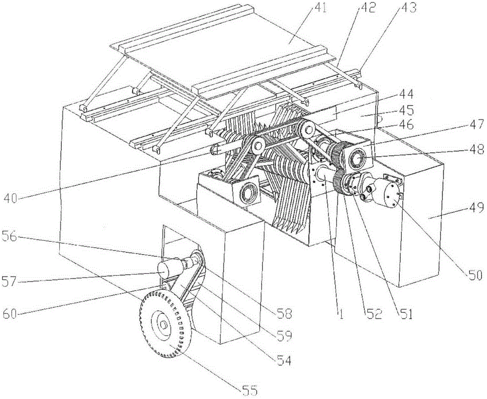 Multi-spindle caragana korshinskii seed collecting and harvesting machine