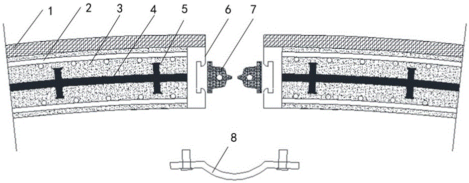 Shield tunnel segment structure and connecting structure thereof