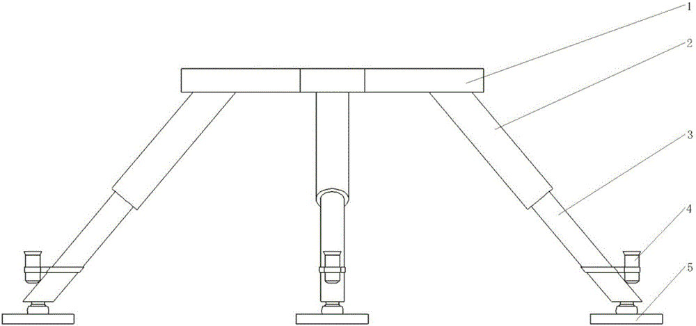 An Unmanned Lunar Ascension Launch Base Stabilizer Applicable to Complicated Working Conditions