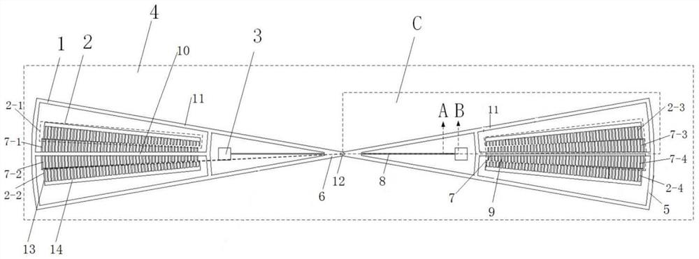 A kind of mems driver based on zipper comb and its working method