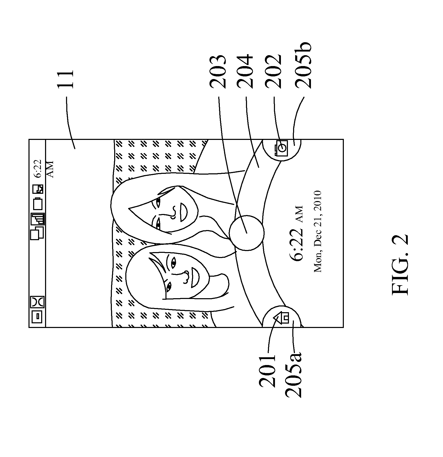 Unlocking method of a touch screen and electronic device with camera function thereof