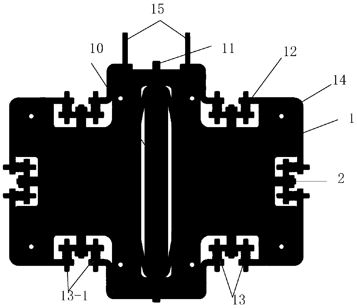 Ultra-fast piezoelectric driving mechanical switch used in a medium-voltage direct-current system and working method