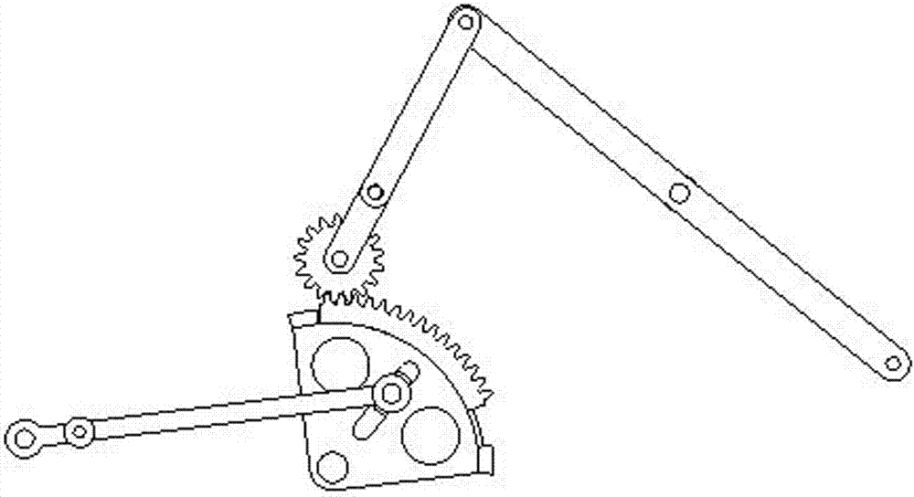 Gap type reciprocating swing rod mechanism