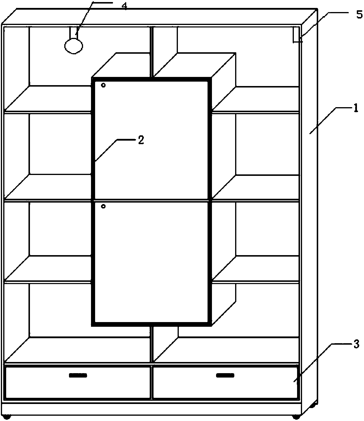 Living room object placement cabinet