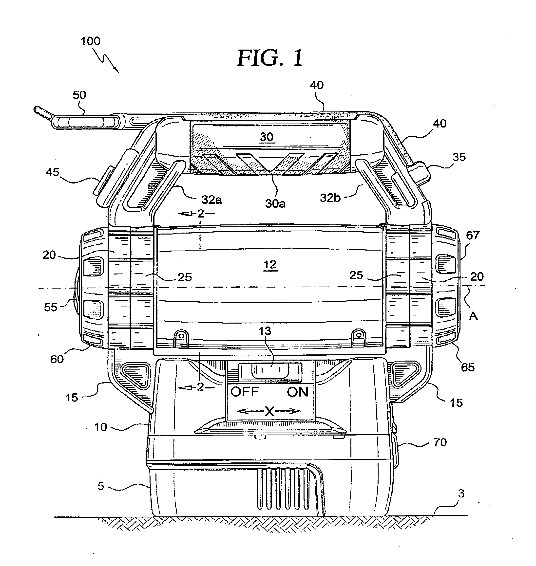 Flashlight with rotatable handle