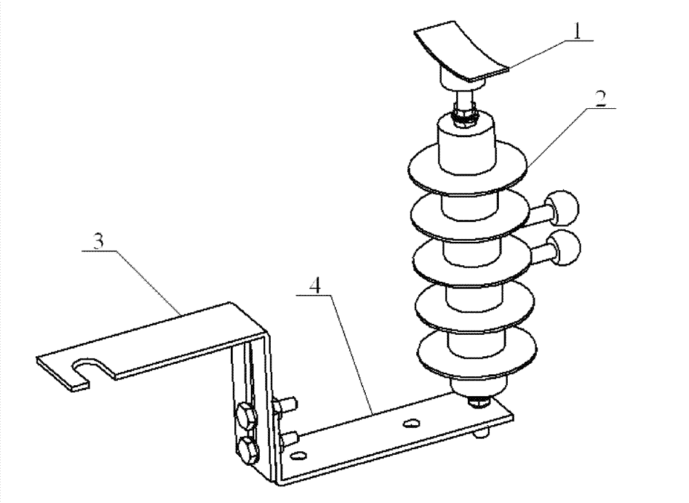 10kv multi-stage series gap lightning stroke flashover protector with arc striking electrode