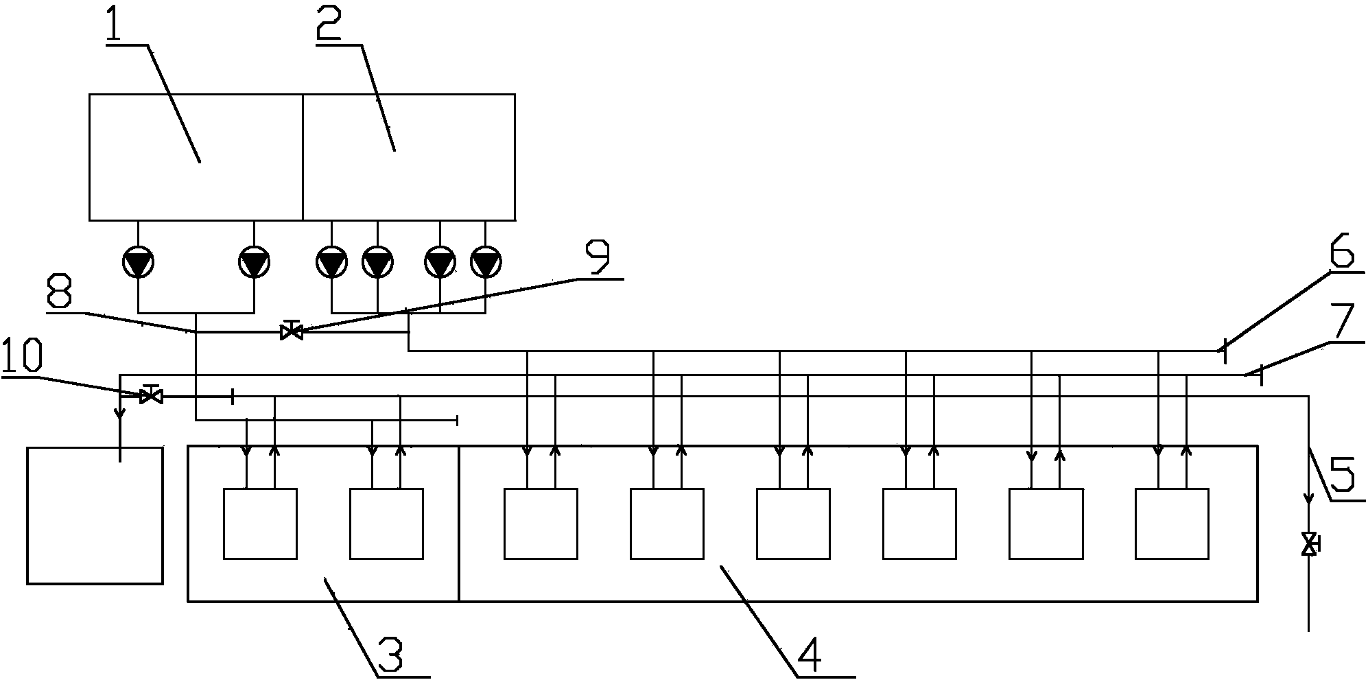 Device for prolonging service life of oil-containing filter cloth of continuous casting plate frame