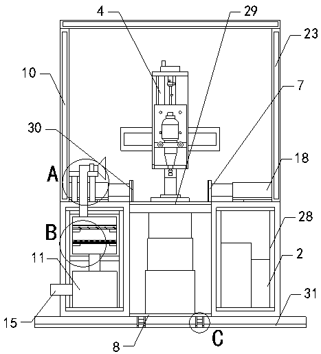 Stone processing device for road and bridge construction