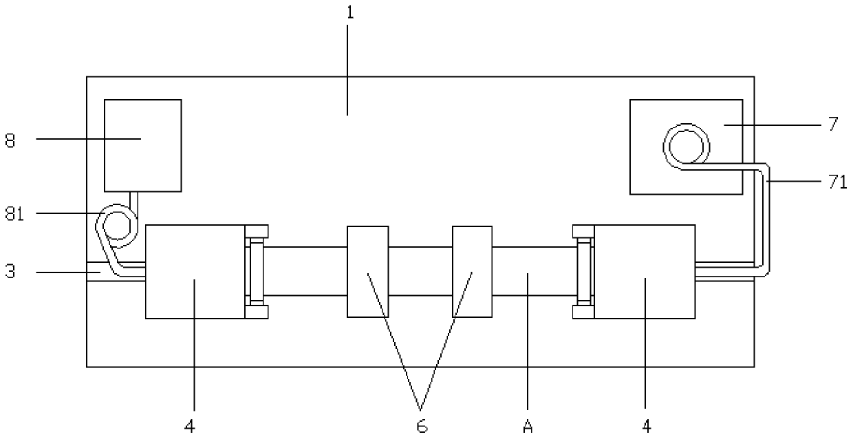 Air tightness detection device for inflatable shaft rubber tube