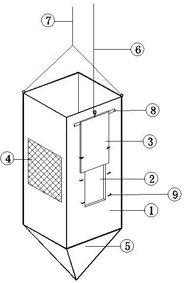 Device for measuring sediment thickness of pile base of cast-in-situ bored pile