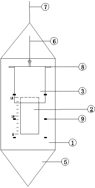 Device for measuring sediment thickness of pile base of cast-in-situ bored pile