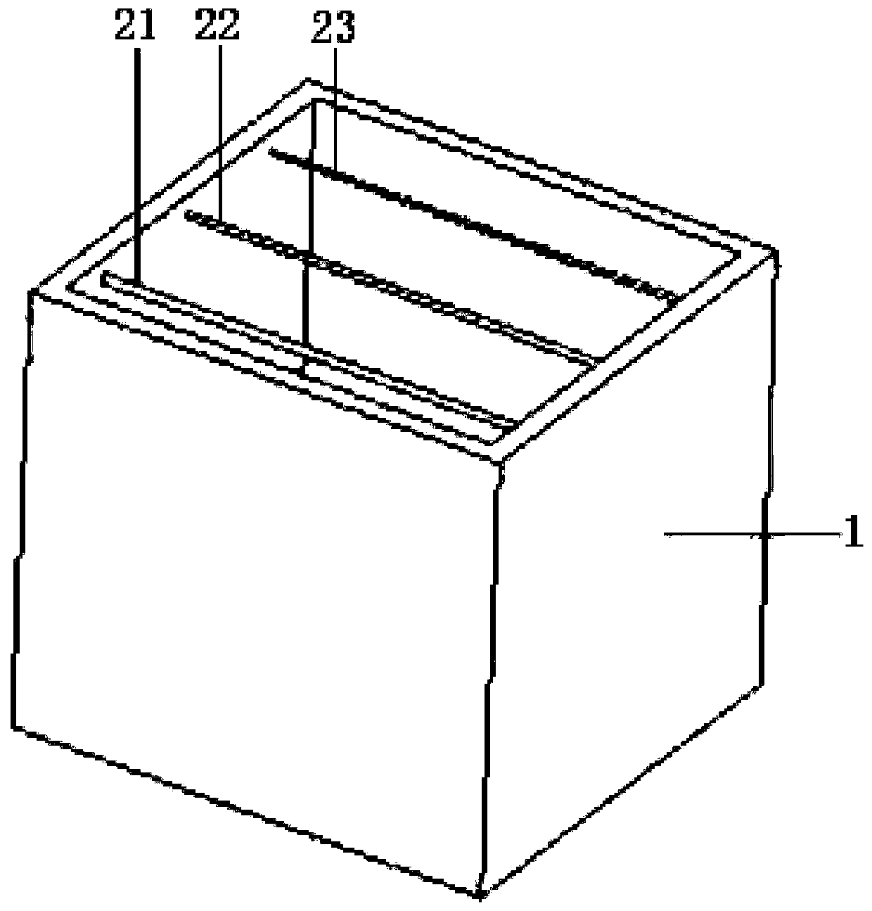 Testing device and method of adhesive force of lithium ion battery pole piece