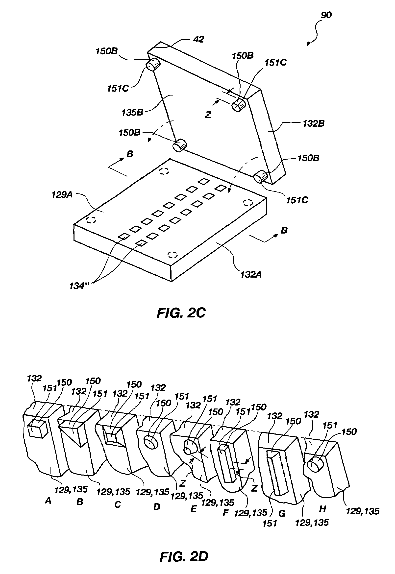 Assemblies and multi-chip modules including stacked semiconductor dice having centrally located, wire bonded bond pads