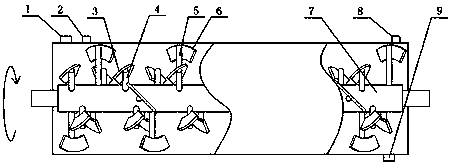 Device and method for enhancing heat and mass transfer for superheated steam drying of sludge