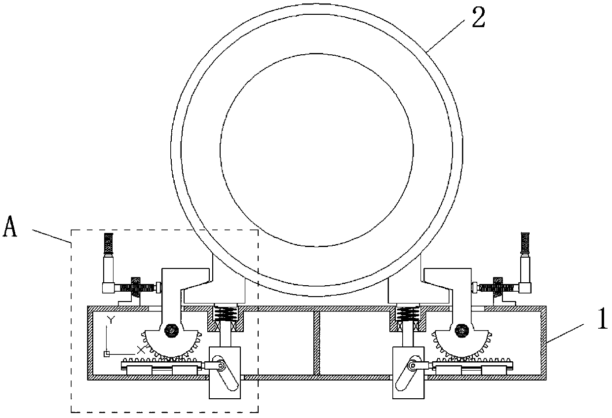 Fixing device for main engine of machine-room-free elevator