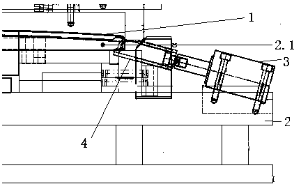 Rotary angle-wrapping forming stamping die