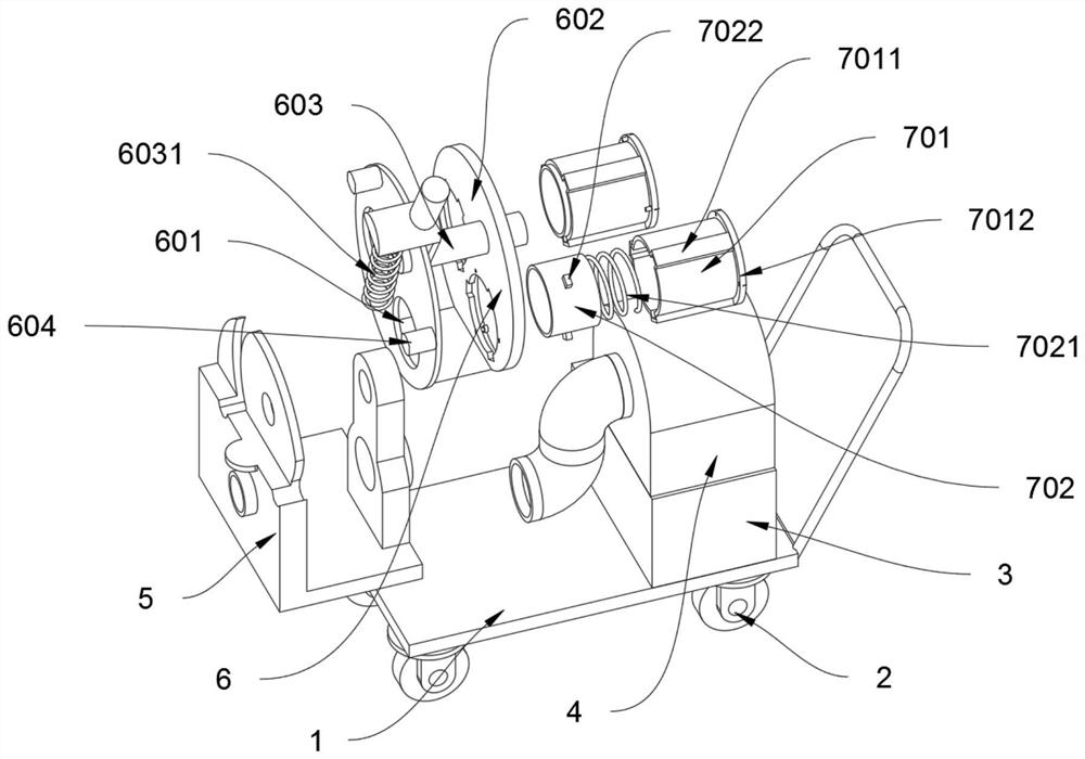 Garbage sweeping mechanical structure based on low-carbon environment-friendly sweeper