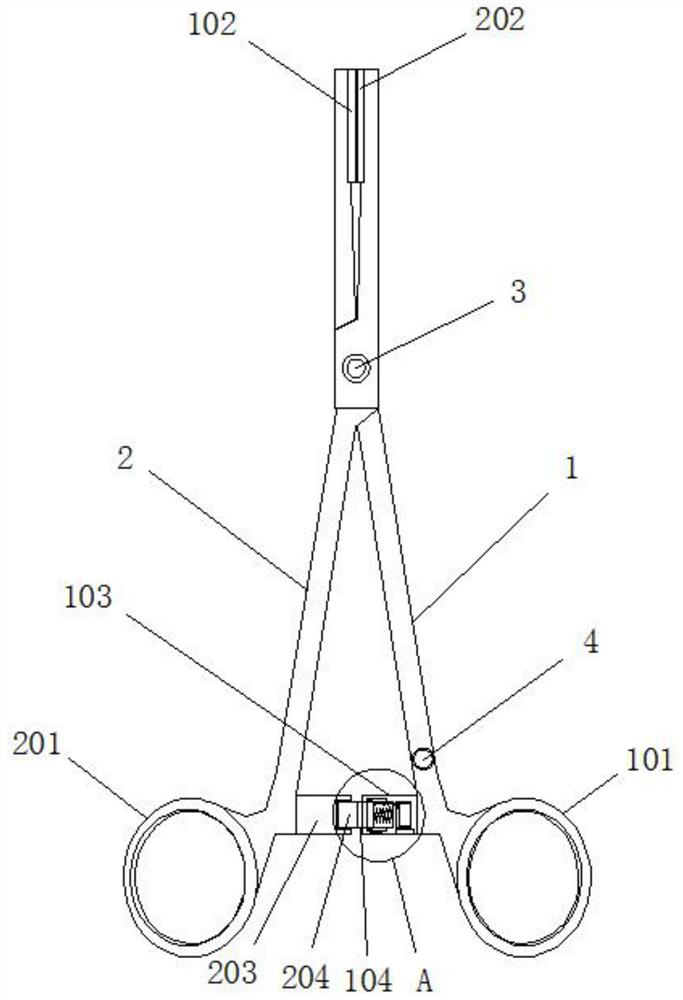 Haemostatic forceps with locking structure for general surgery department