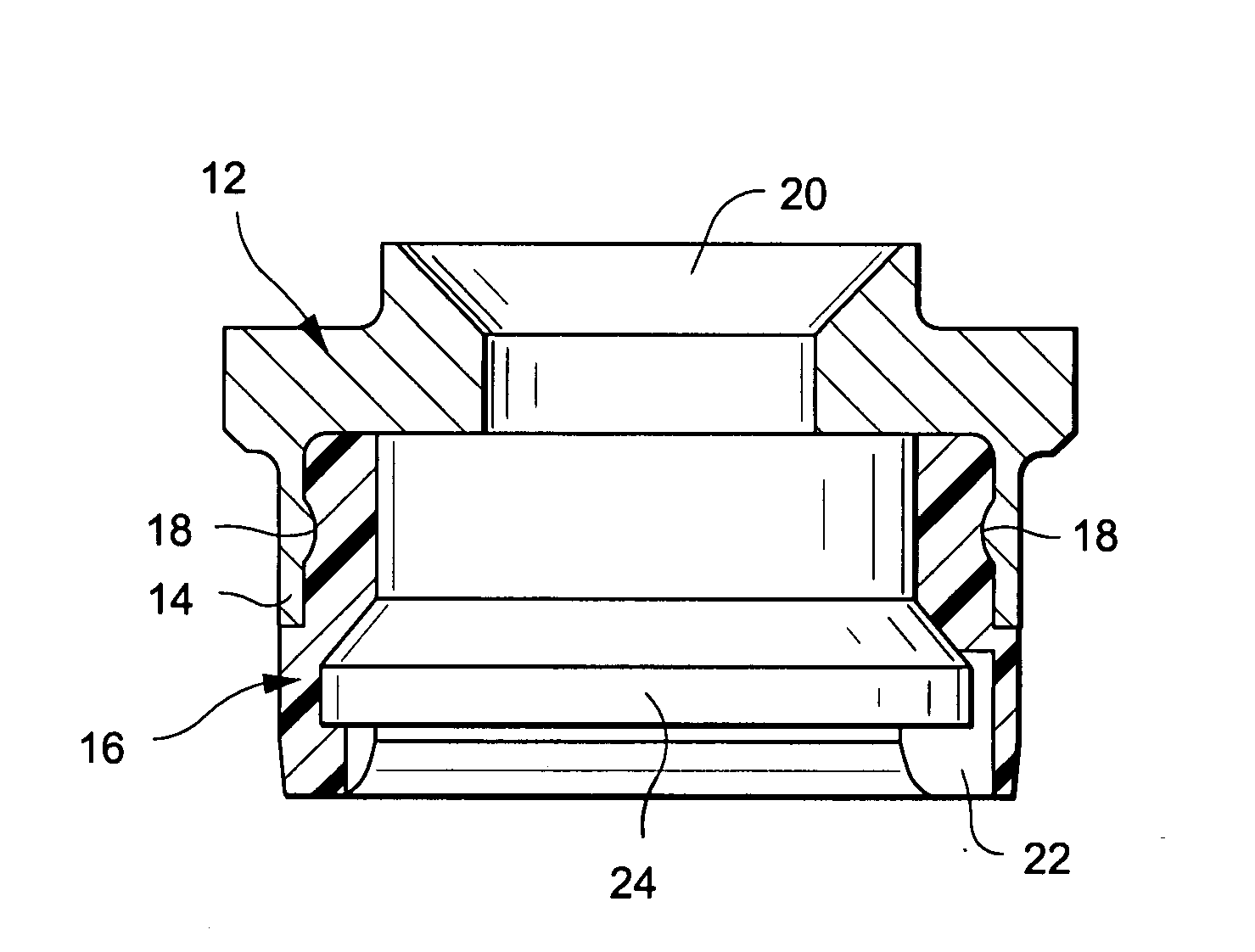 Stamped and molded igniter body for airbag inflators