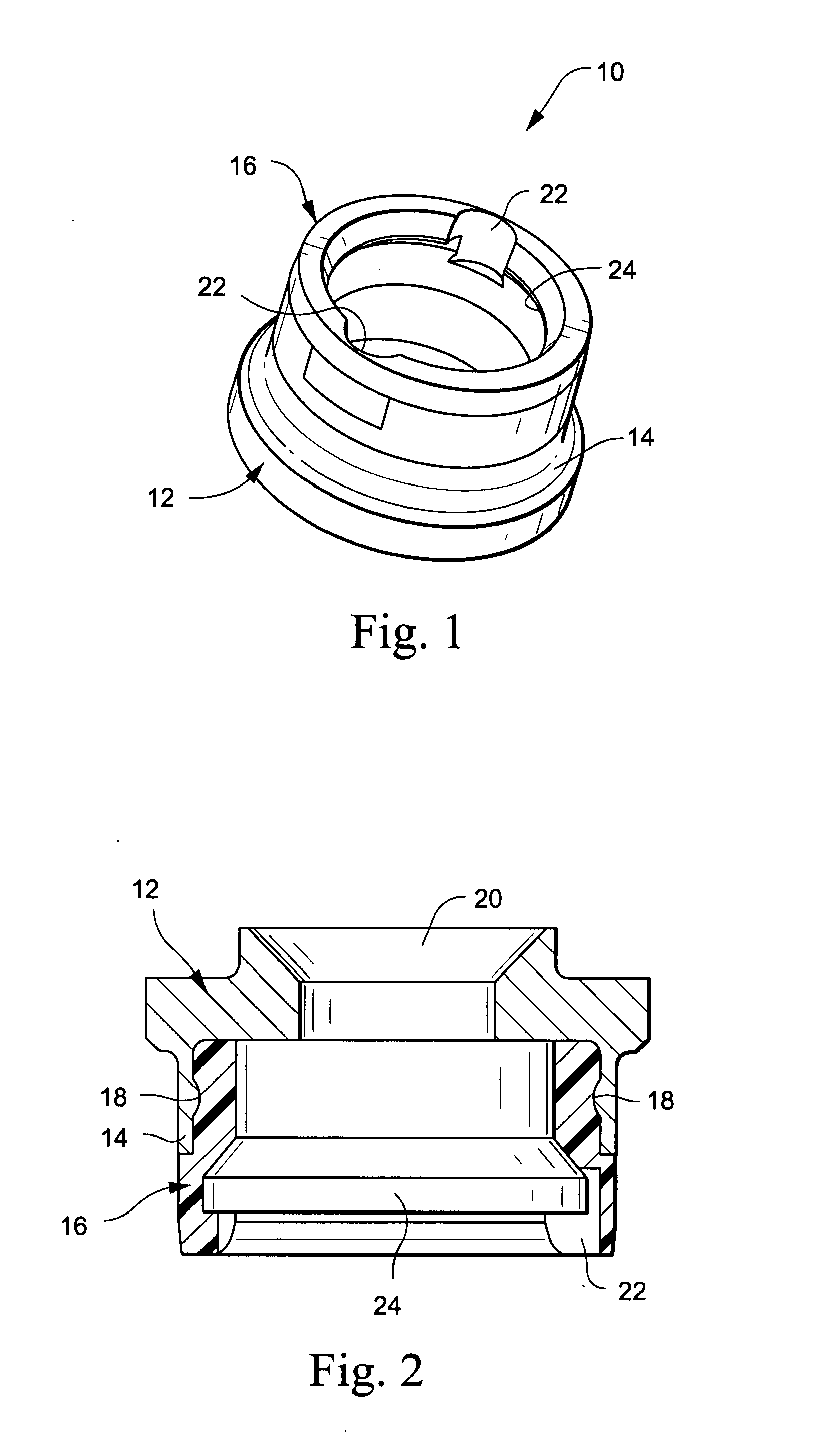 Stamped and molded igniter body for airbag inflators