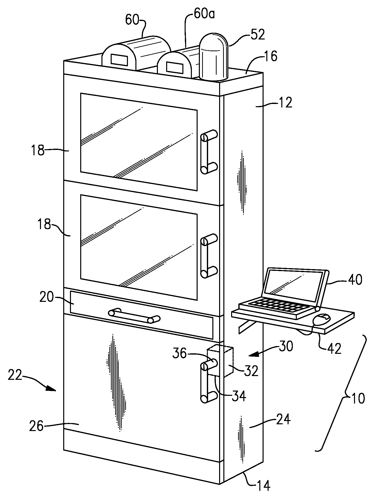 Medical Storage Case with Remote Unlocking Refrigerator with thermal Spoilage Protection