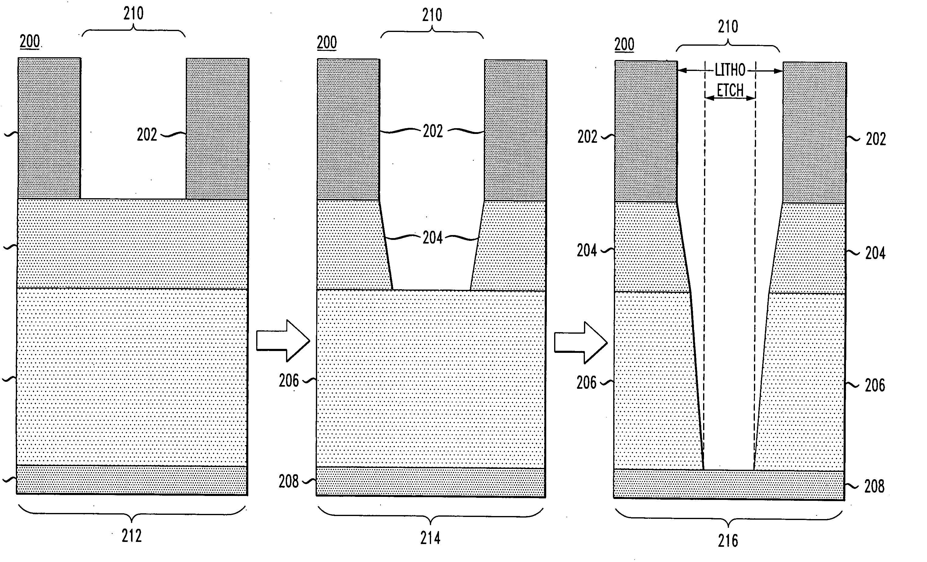 Techniques for patterning features in semiconductor devices