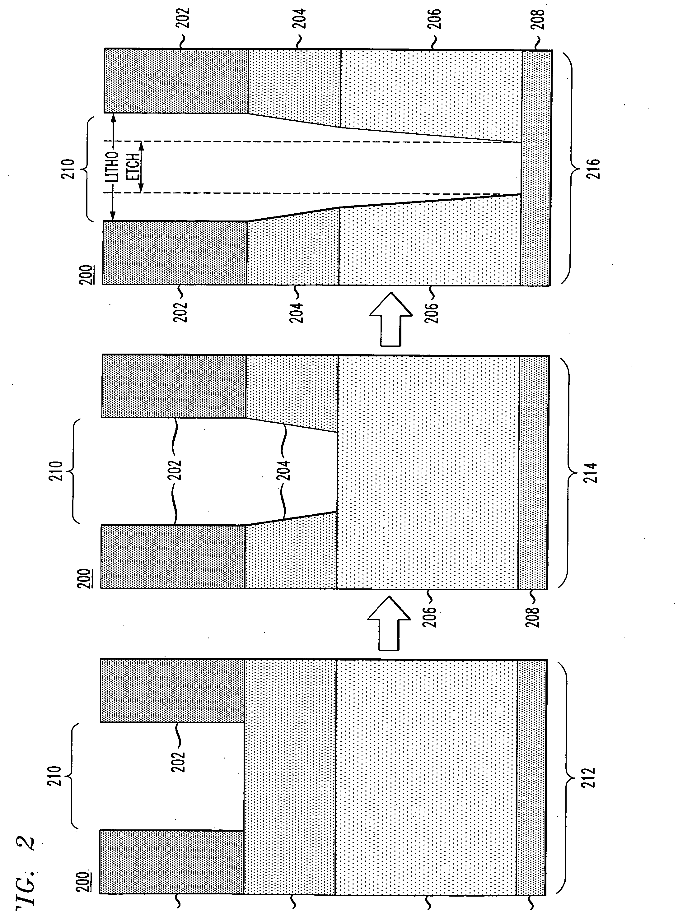 Techniques for patterning features in semiconductor devices