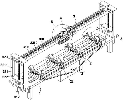 A seam guide device for longitudinally welded pipe production