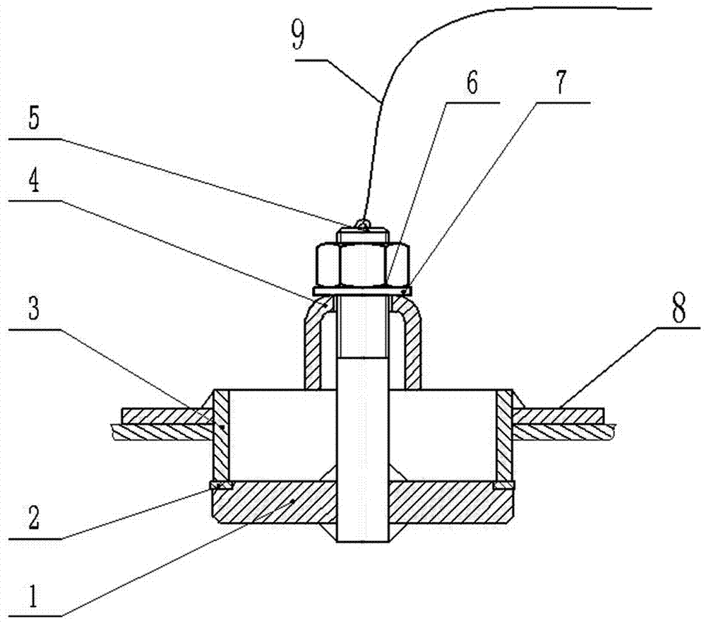 Pressure container hand hole device