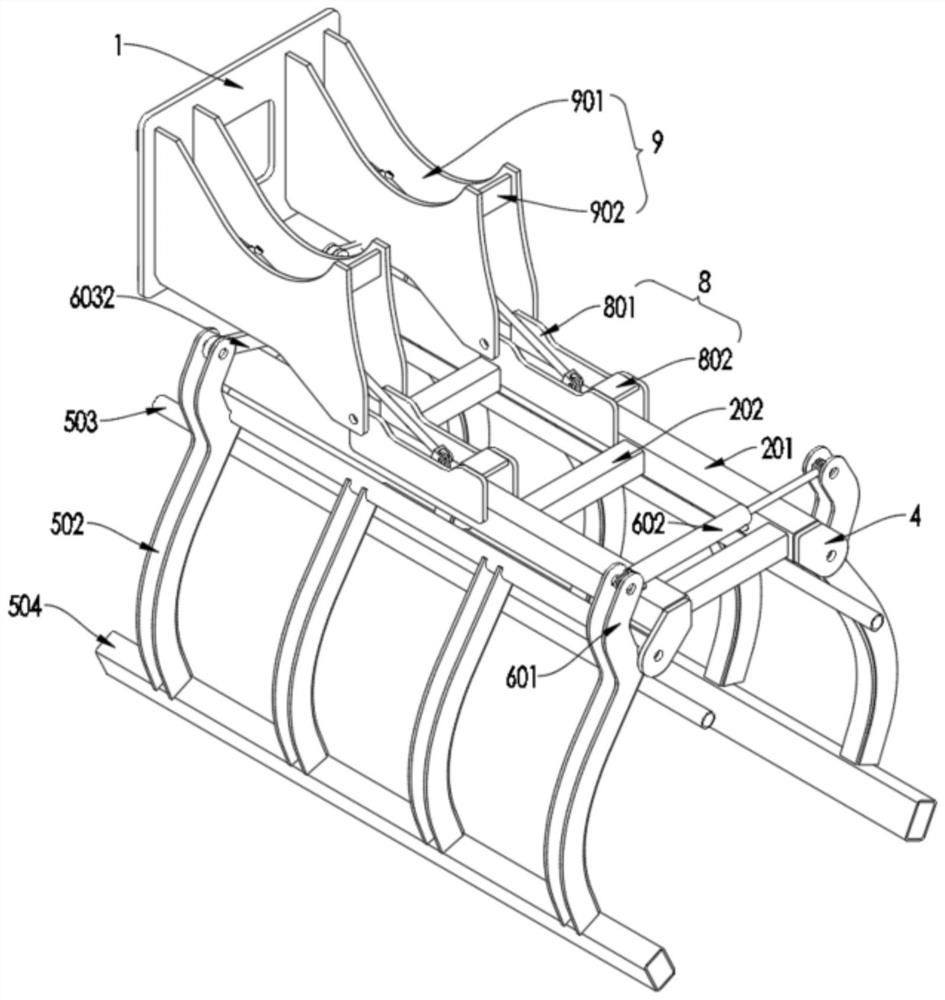 A tipping tire clamp