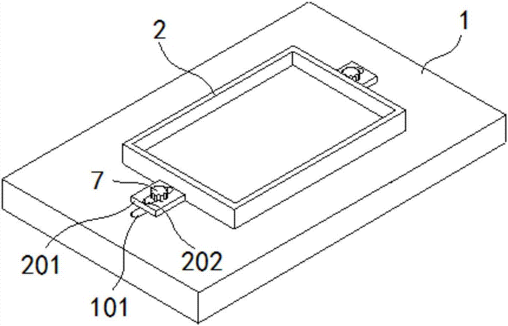 A sheet clamping device for laser cutting equipment