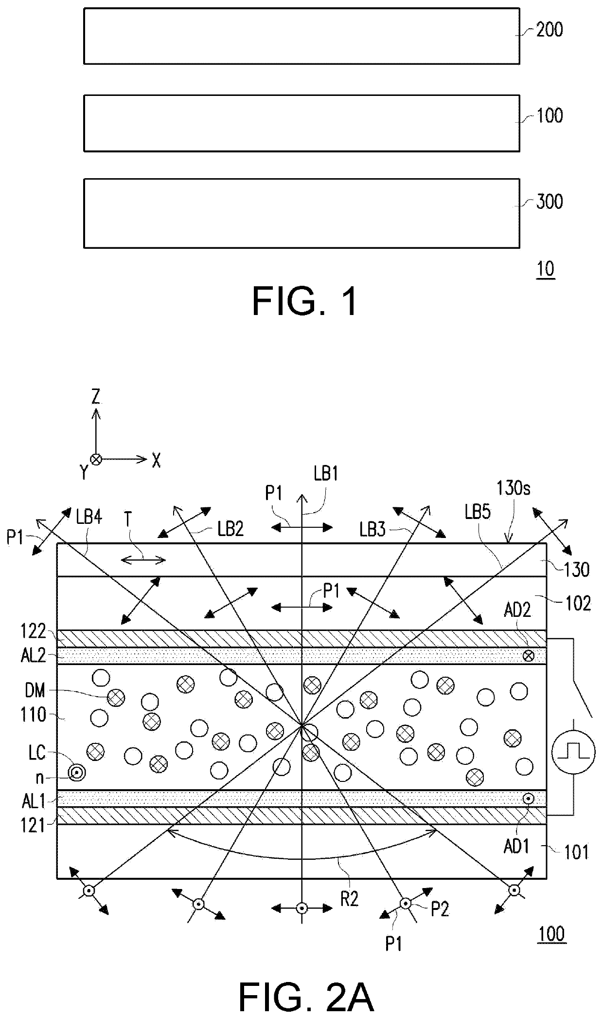 Electrically controlled viewing angle switching device and display device